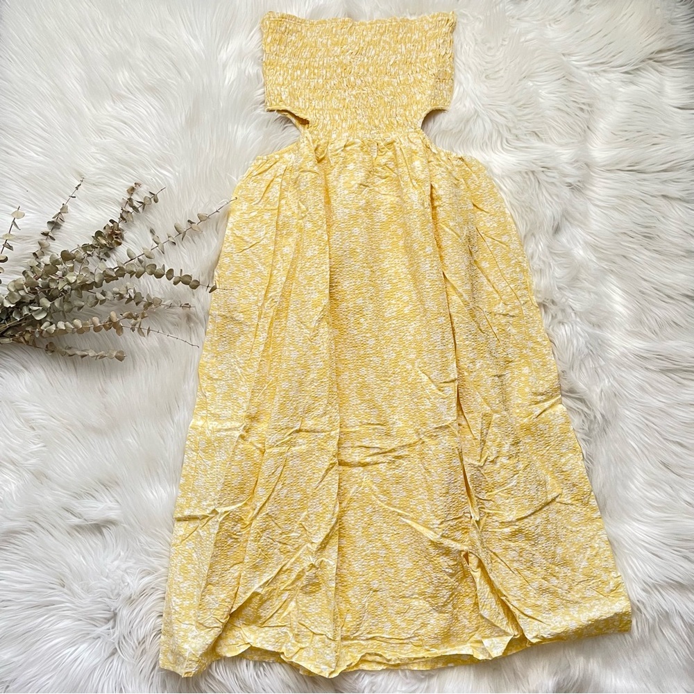 Lord & Taylor LENA Sleeveless Smocked Floral Midi Dress Medium NWOT - Picture 6 of 12